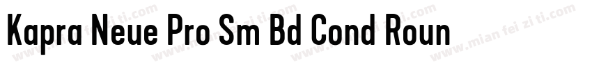 Kapra Neue Pro Sm Bd Cond Rounded字体转换